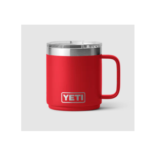 YETI RAMBLER® 10 OZ (296 ML) MUG RESCUE RED WITH MAGSLIDER™ LID