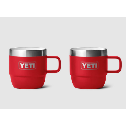 YETI Rambler 6oz Espresso Mug 2pk Rescue Red