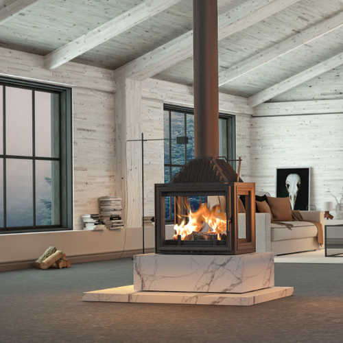 PAD - Siena Seven Fifty G4 Freestanding Wood Fireplace