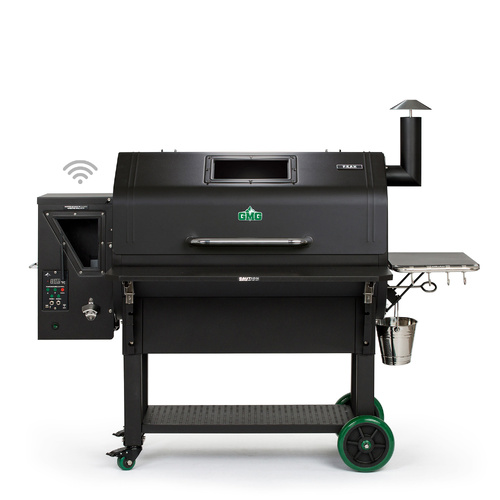 GMG PEAK Prime Black Lid WiFi Grill Rotisserie-emabled with fold down front shelf & light