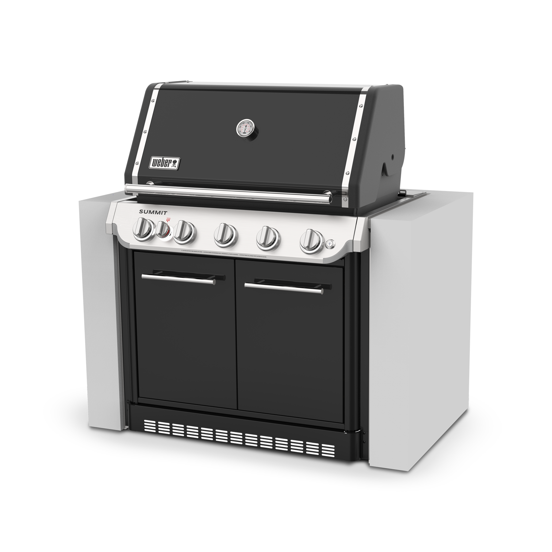 Summit® SB38 Built-In Gas Barbecue Black (LPG)