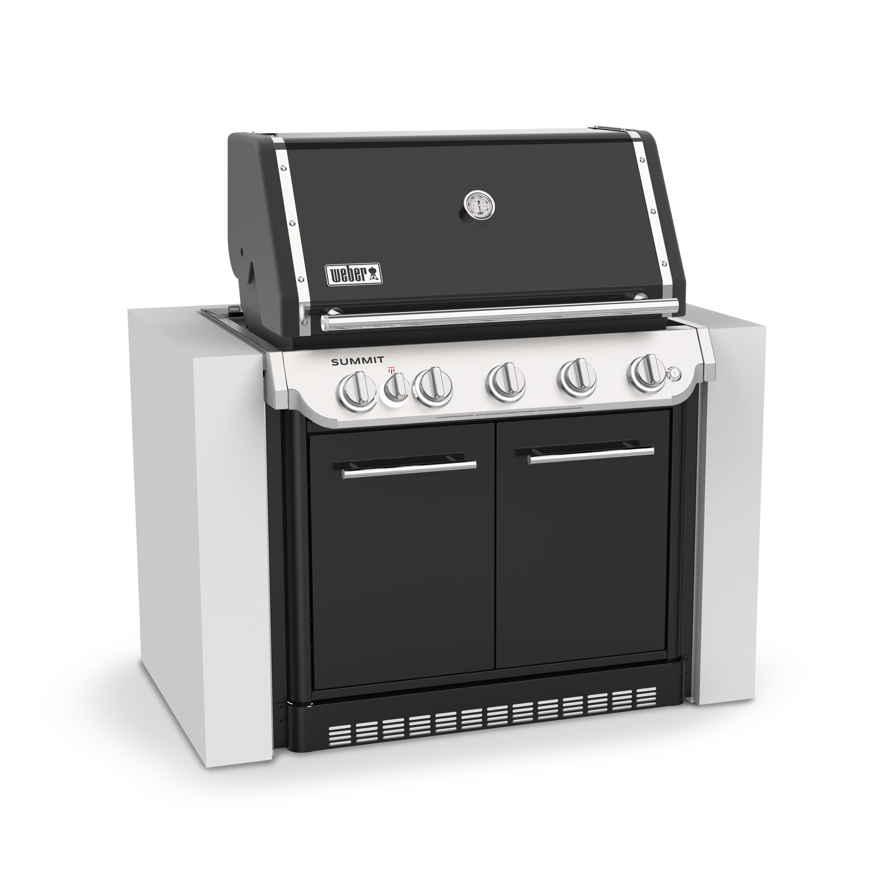 Summit® SB38 Built-In Gas Barbecue Black (LPG)