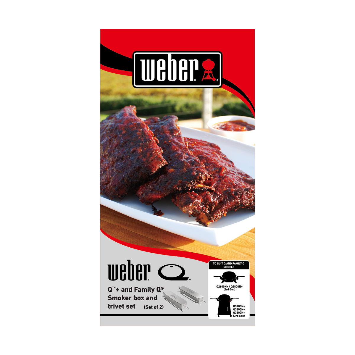 Weber® Smoker Box and Trivet Set – Weber Q™/Family Q®