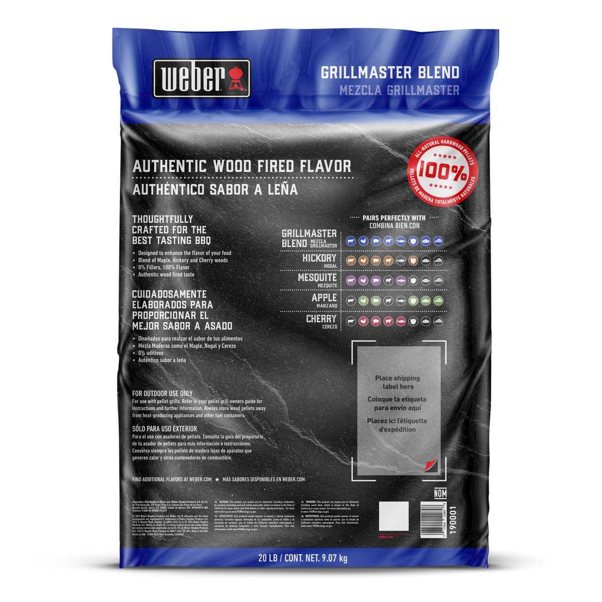 Weber® GrillMaster Blend All-Natural Hardwood Pellets
