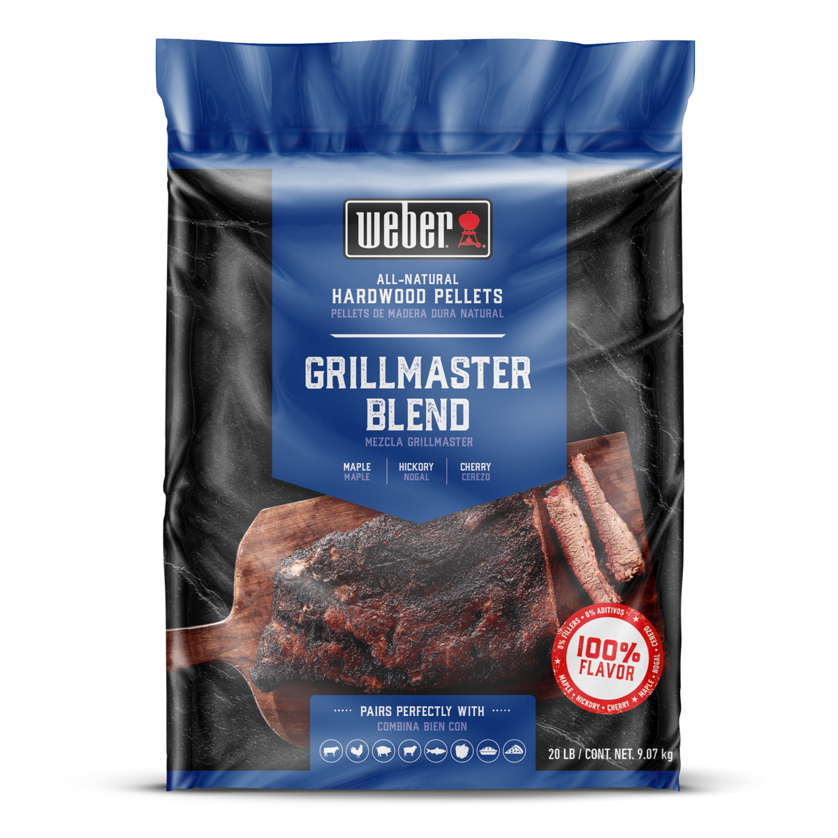 Weber® GrillMaster Blend All-Natural Hardwood Pellets