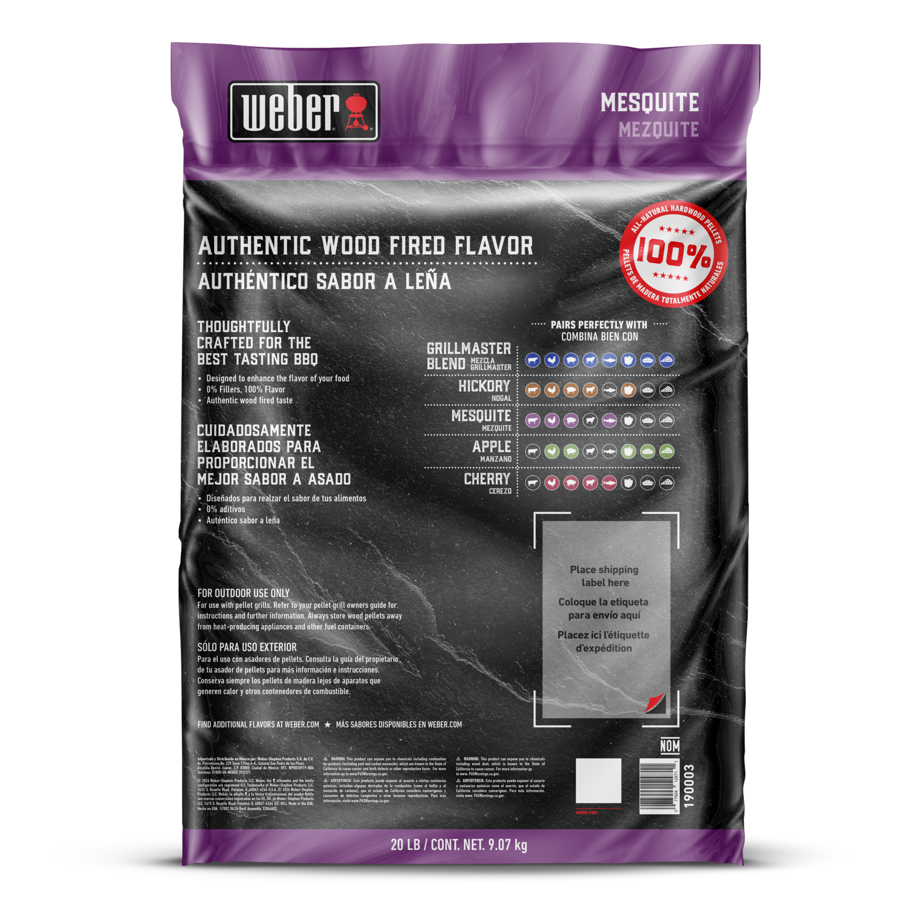 Weber® Mesquite All-Natural Hardwood Pellets
