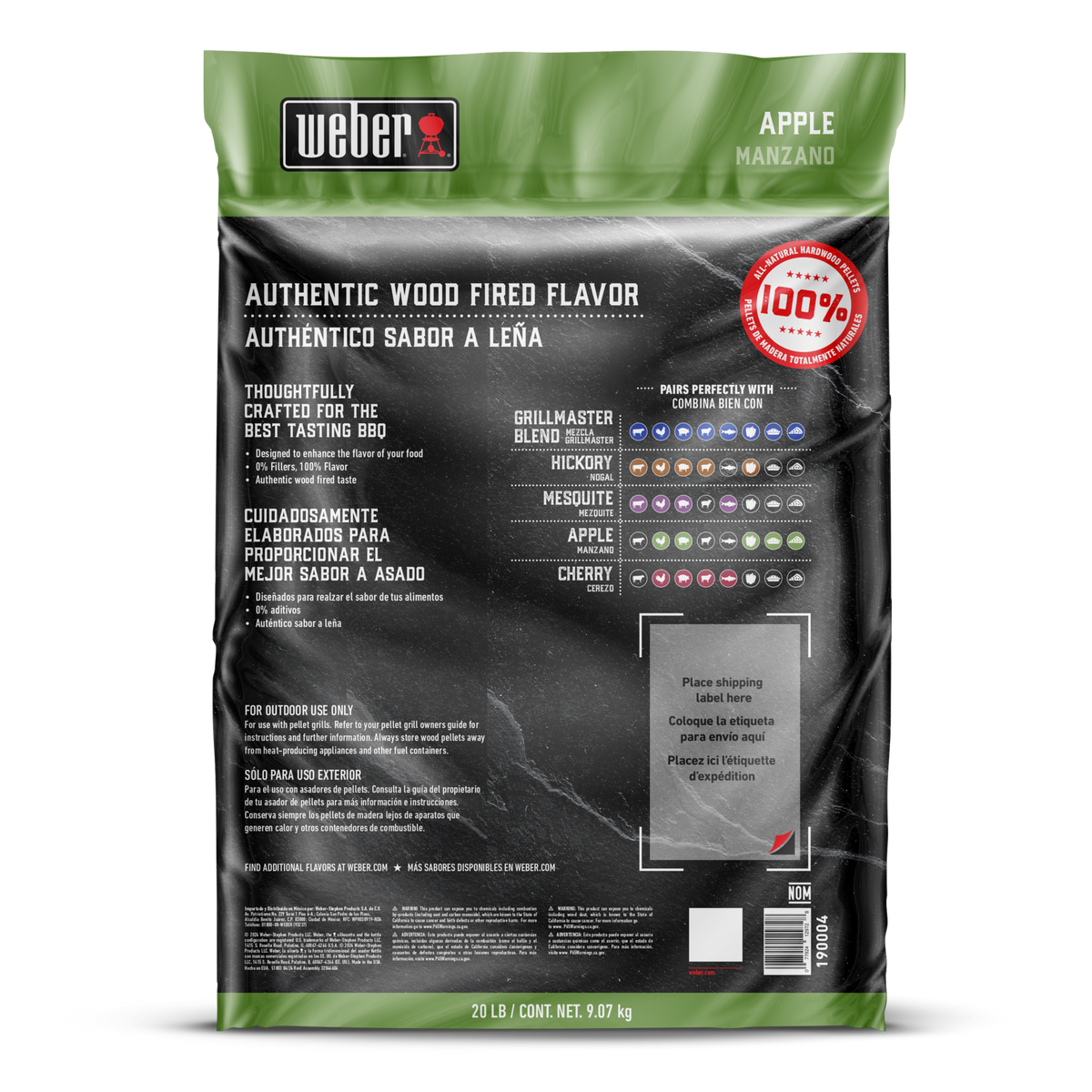Weber® Apple All-Natural Hardwood Pellets