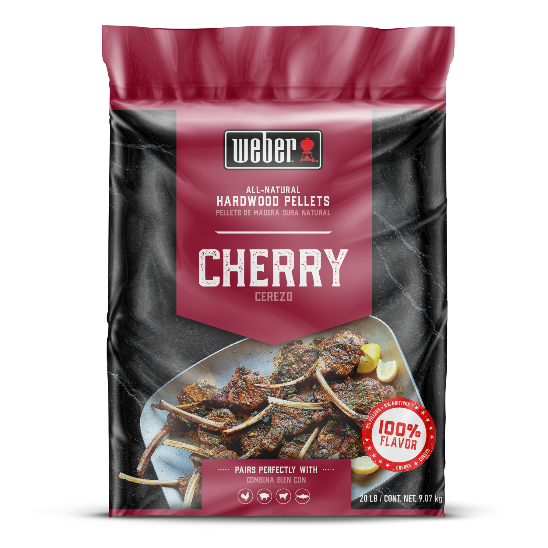 Weber® Cherry All-Natural Hardwood Pellets