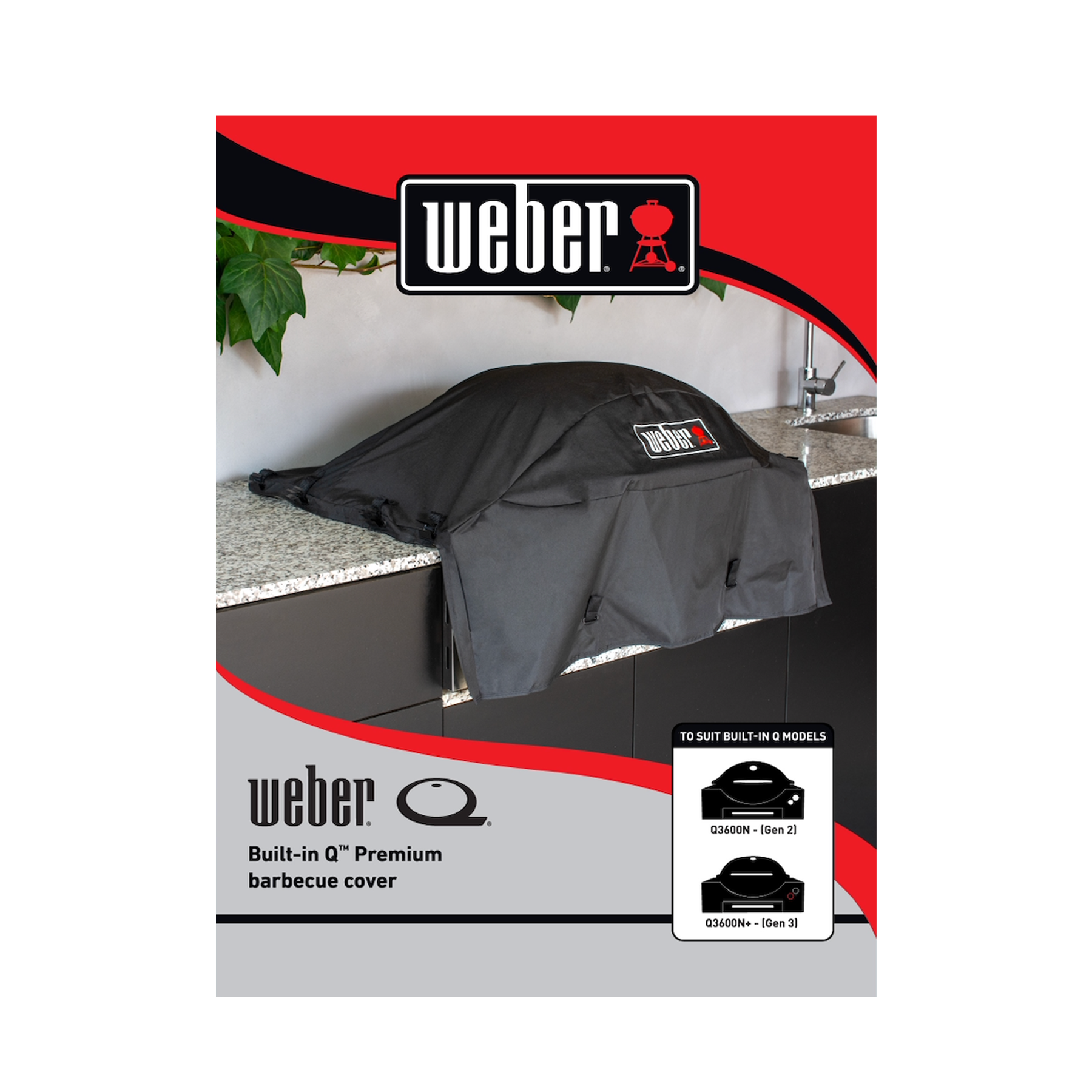 Weber® Built-in Q® Premium Barbecue Cover