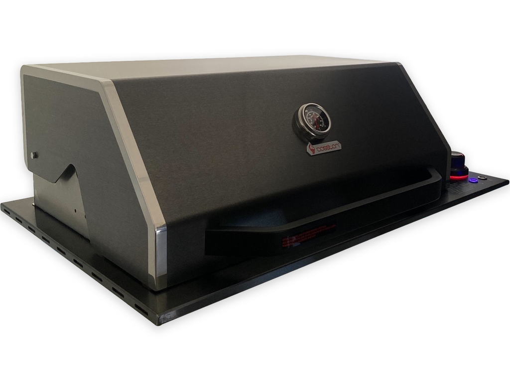 Bossworx Drop in Black BBQ, 4 Burner with Infrared Sear Burner