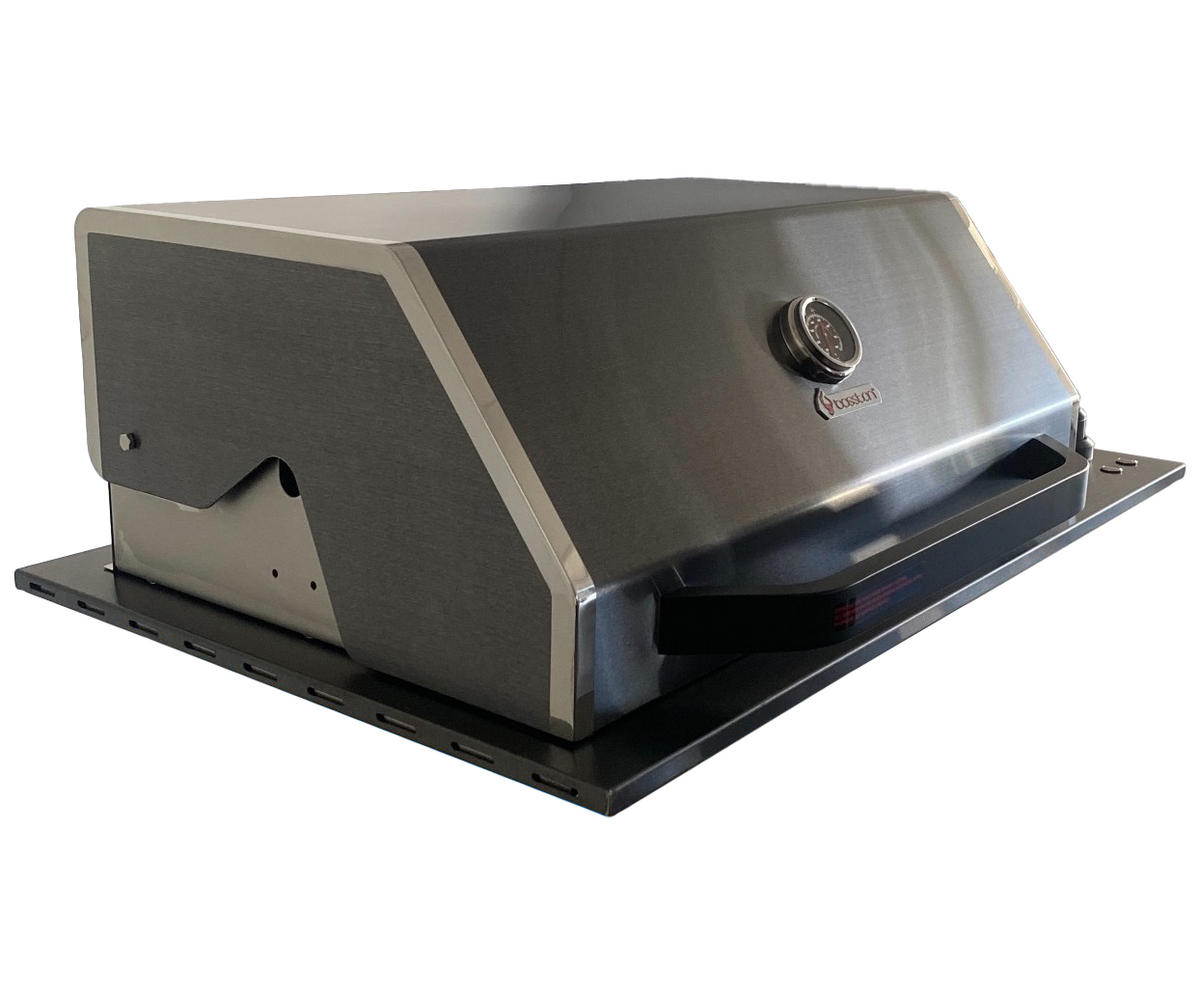Bossworx Drop in Black BBQ, 4 Burner with Infrared Sear Burner