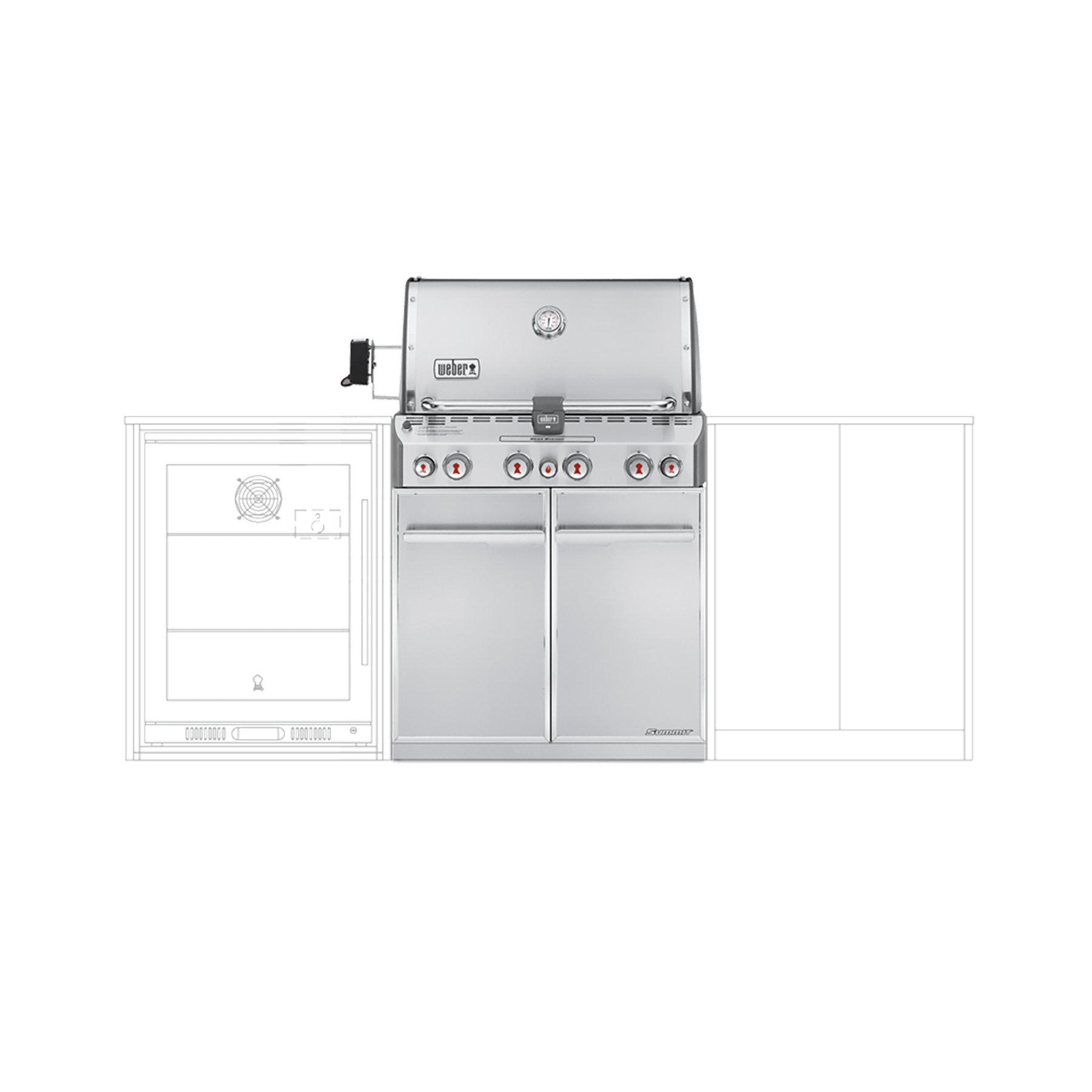 SummitÂź S-460 Built-In Gas Barbecue (LPG)