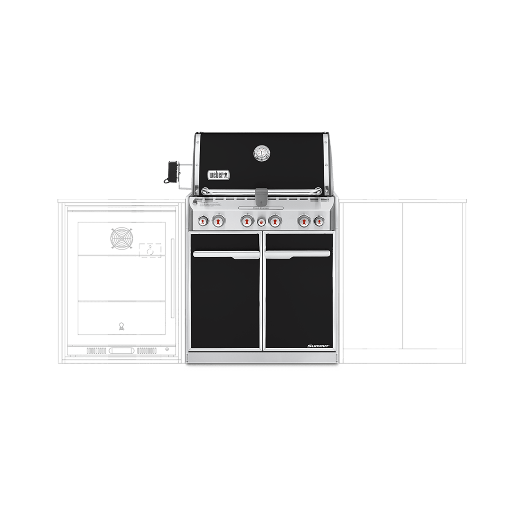 SummitÂź E-460 Built-In Gas Barbecue (Natural Gas)
