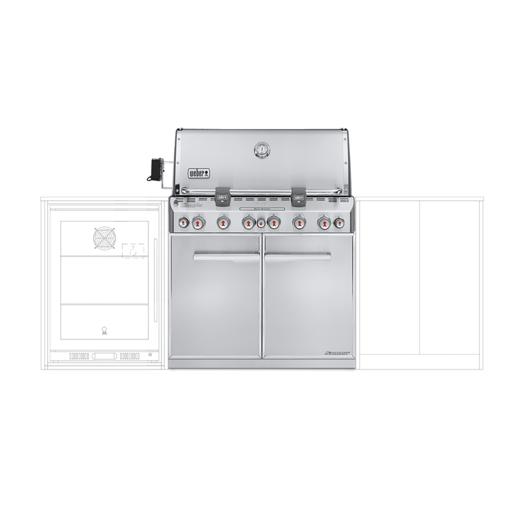 SummitÂź S-660 Built-In Gas Barbecue (LPG)