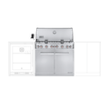 SummitÂź S-660 Built-In Gas Barbecue (Natural Gas)