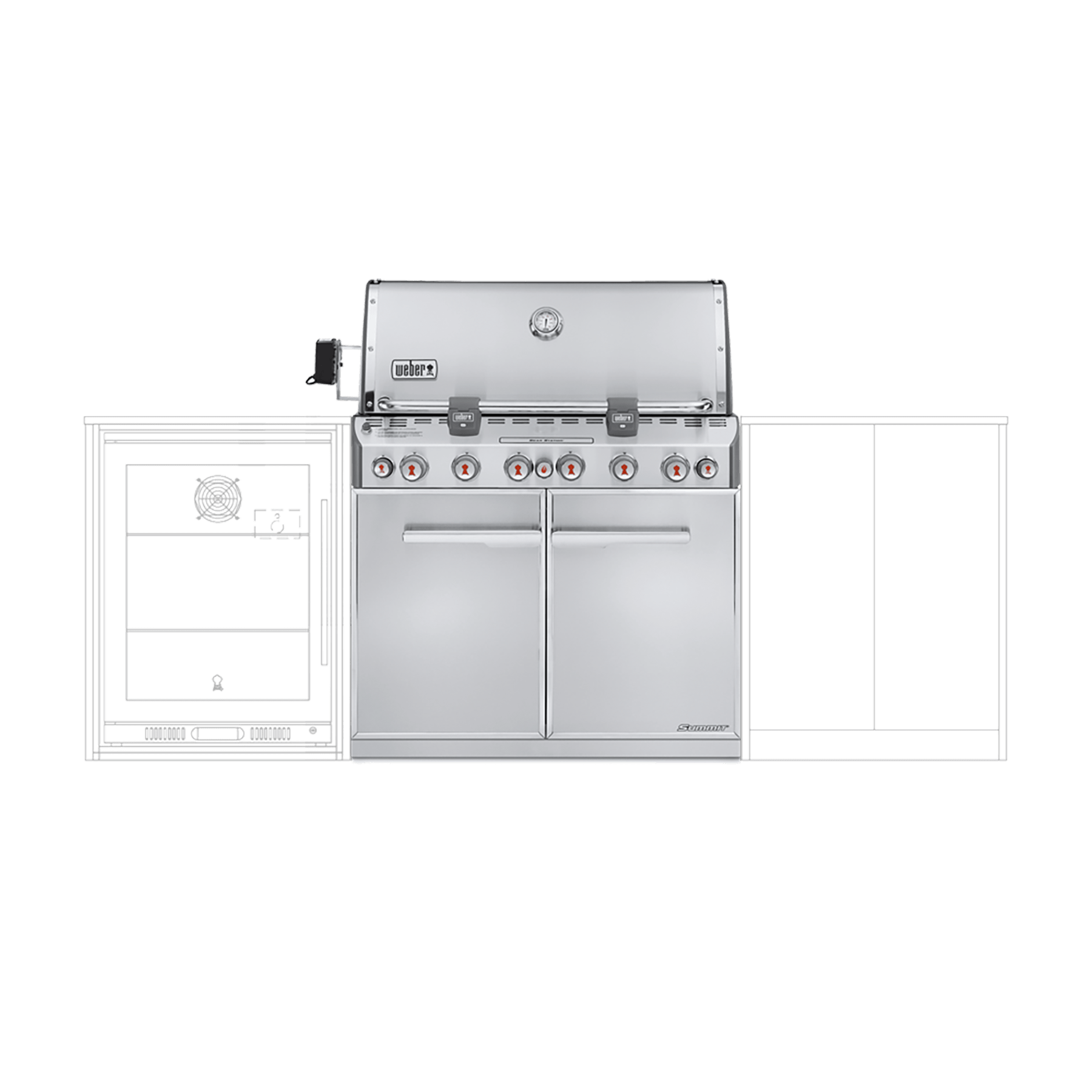SummitÂź S-660 Built-In Gas Barbecue (Natural Gas)