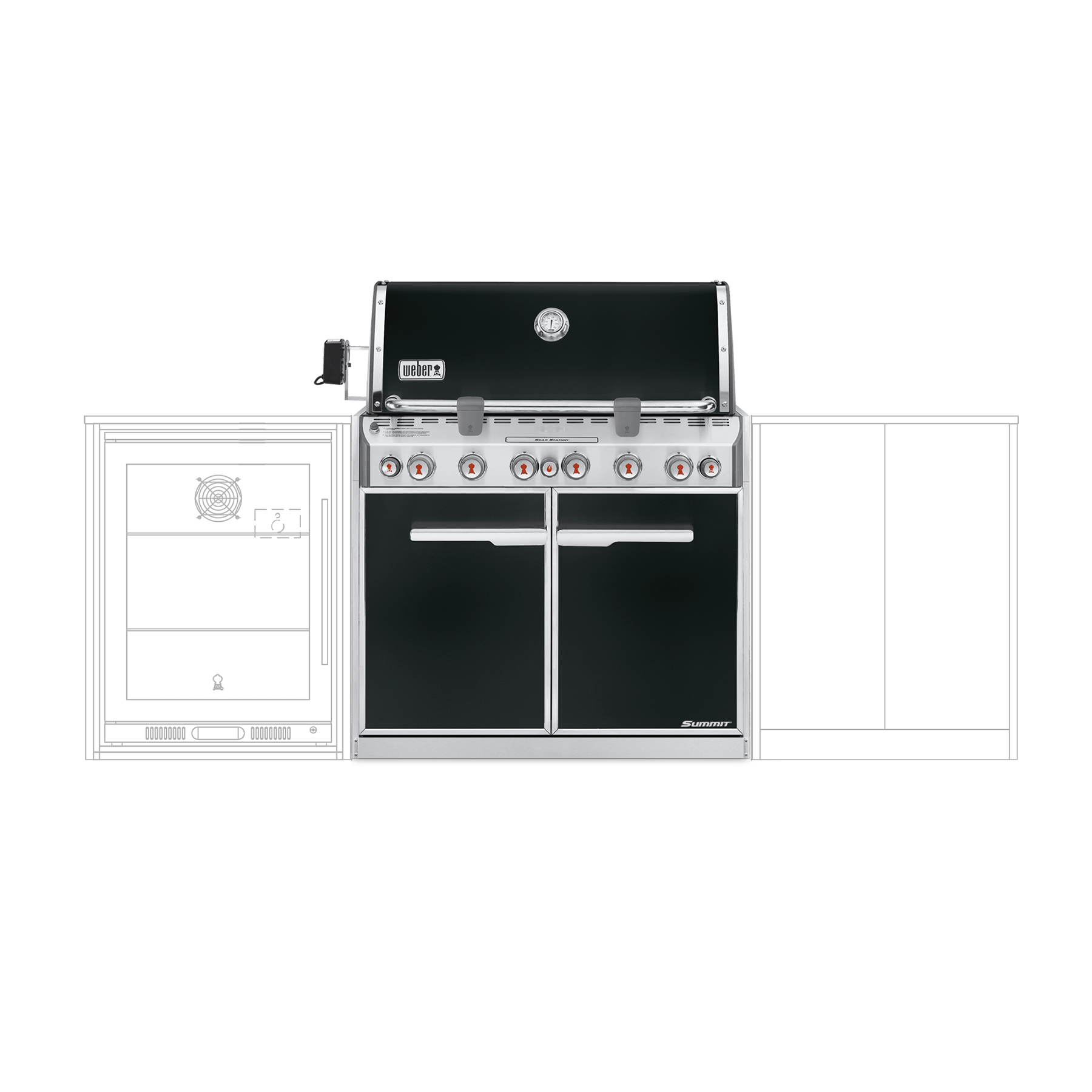 SummitÂź E-660 Built-In Gas Barbecue (Natural Gas)