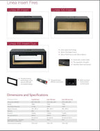 ADF 100 Double Sided Insert Wood Fire