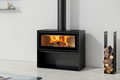 ADF Linea 100L Freestanding Wood Fire w Base