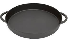 BGE Skillet Cast Iron 36cm/14 Inch with 2 Side Handles