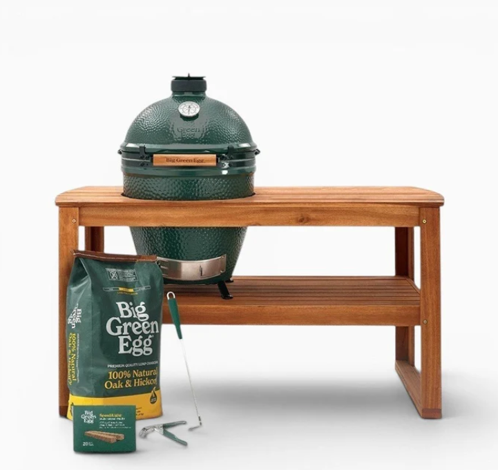 BGE Large Acacia Table Bundle