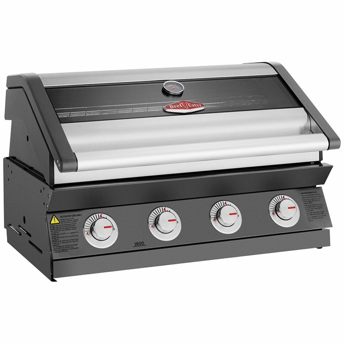 Beefeater 1600 Series Dark 4B Built-In w Cast Iron Burners & Grills