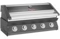 Beefeater 1600 Series Dark 5 Burner - Inbuilt w/Cast Iron Burners & Grills