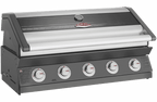 Beefeater 1600 Series Dark 5 Burner - Inbuilt w/Cast Iron Burners & Grills