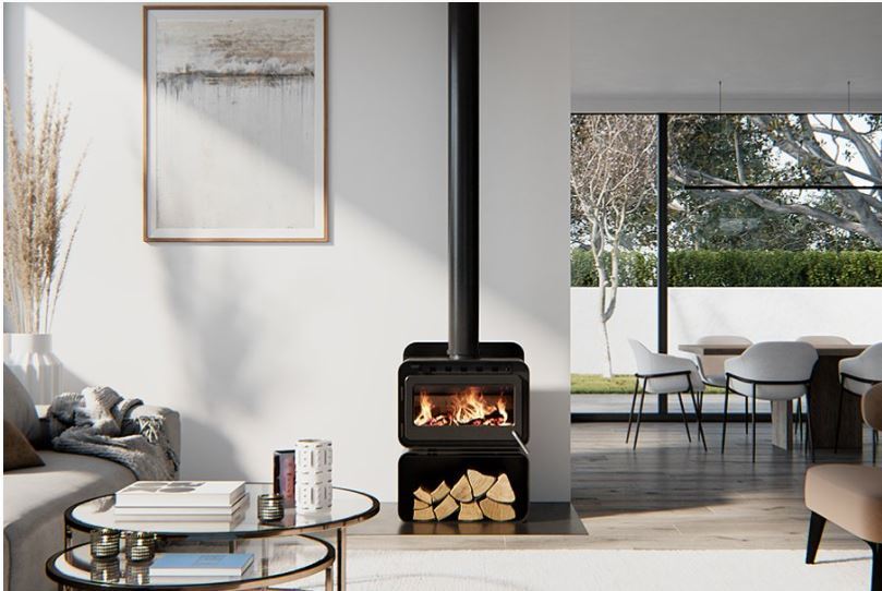 Blaze B100 Radiant Wood Heater with i-Base