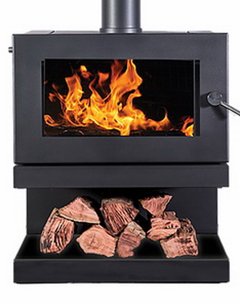Blaze B900 Radiant/Convection Wood Heater on Cantilever Base w/remote fan