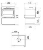 Blaze B100 Radiant Wood Heater with i-Base