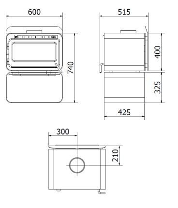 Blaze B100 Radiant Wood Heater with i-Base