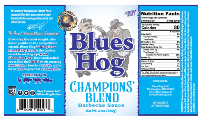 Blues Hog Champions Blend BBQ Sauce