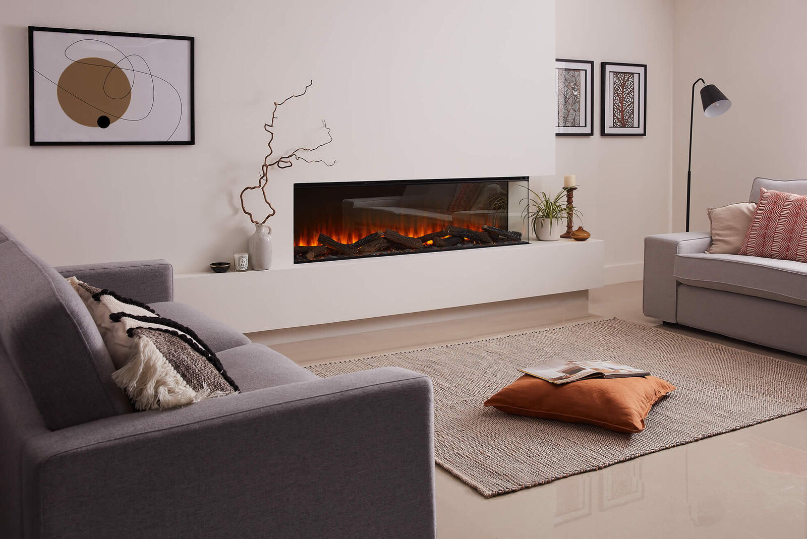 British Fires New Forest 1600 Electric Fireplace