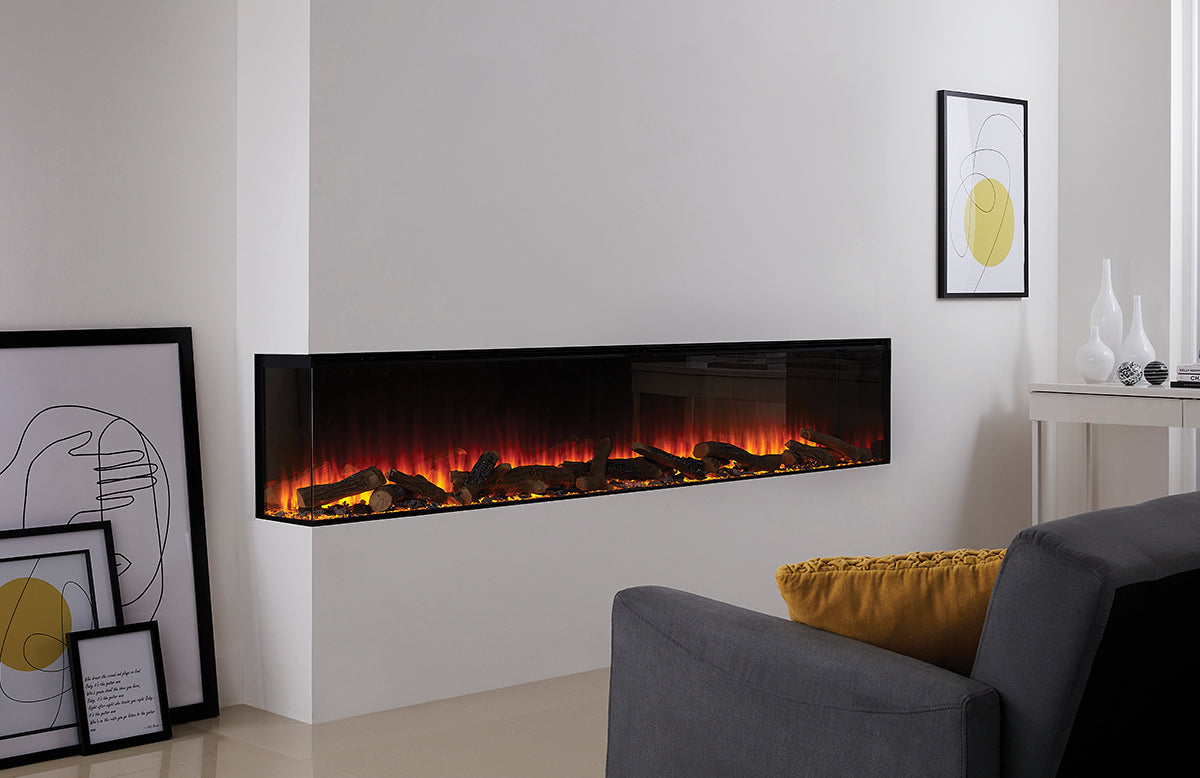 British Fires Forest 2400 Electric Fireplace | 1/2/3 Sided Fireplace