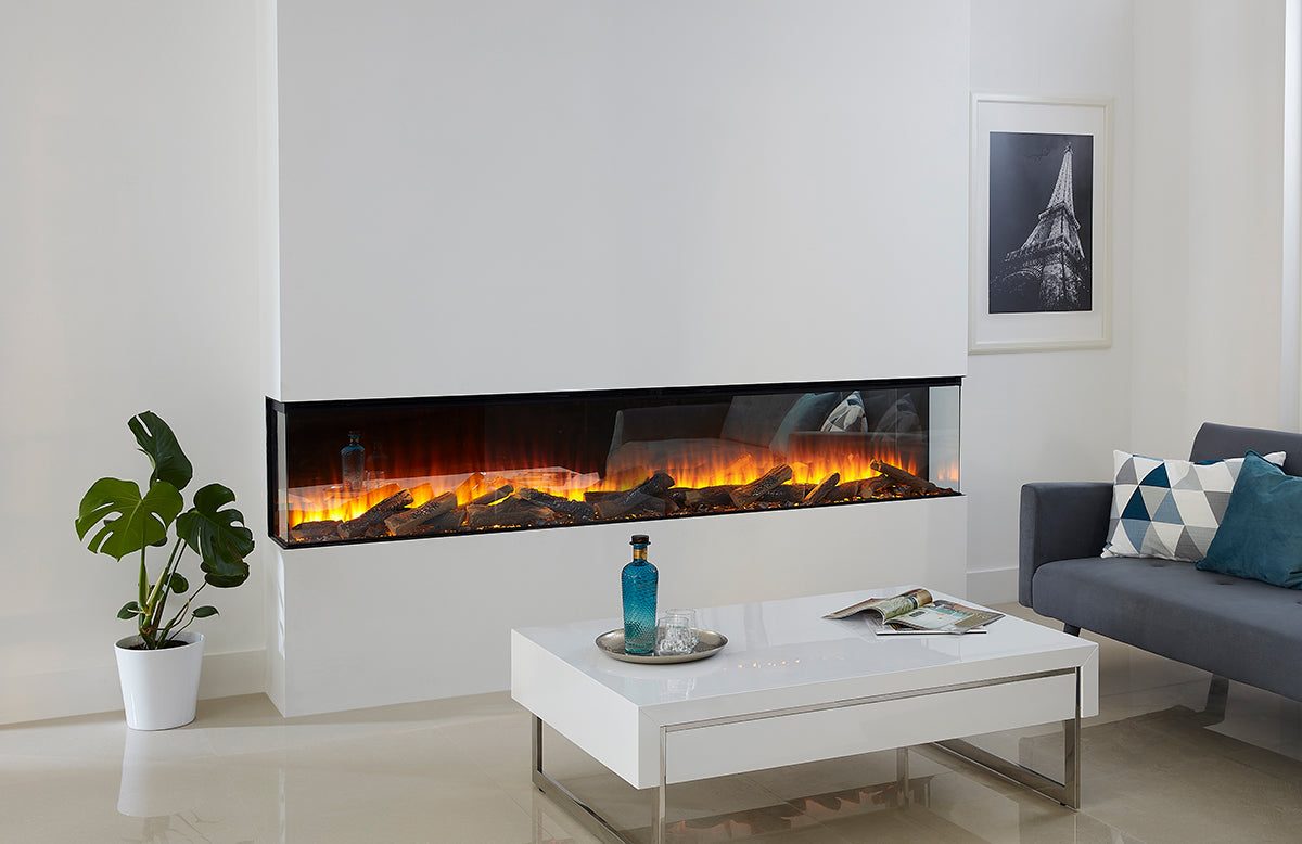 British Fires Forest 2400 Electric Fireplace | 1/2/3 Sided Fireplace