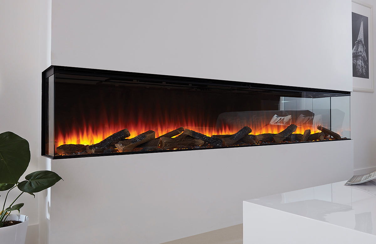 British Fires Forest 2400 Electric Fireplace | 1/2/3 Sided Fireplace