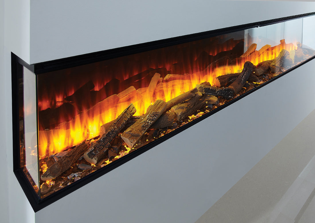 British Fires Forest 2400 Electric Fireplace | 1/2/3 Sided Fireplace