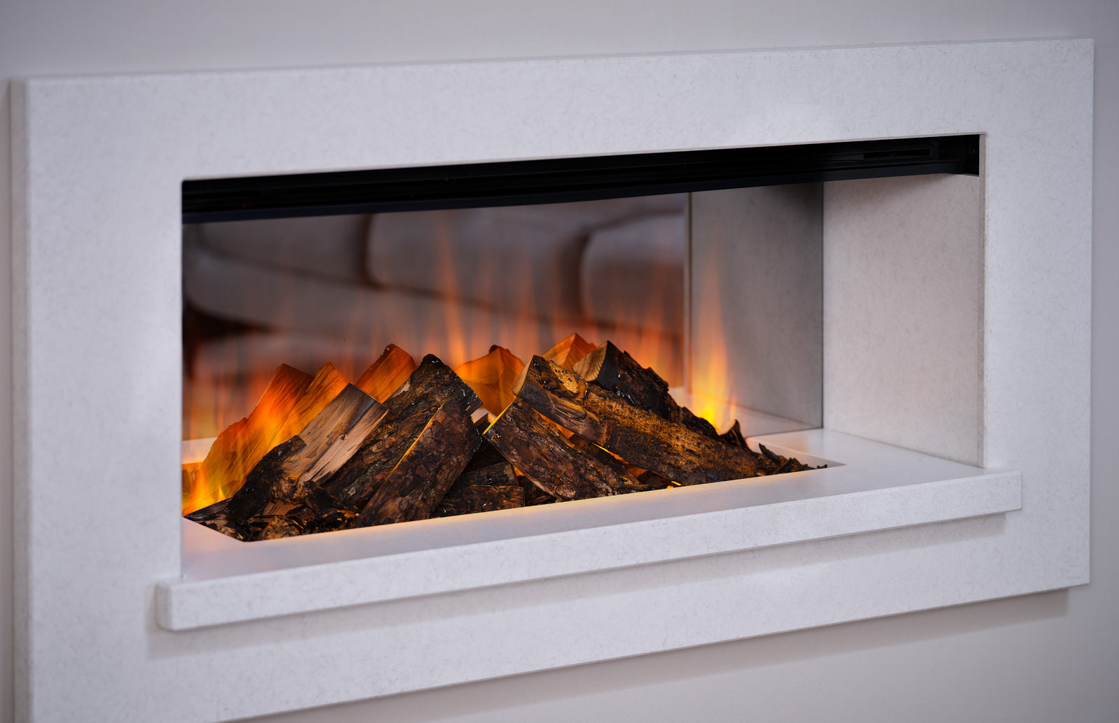 British Fires Holbury Suite 870 - White