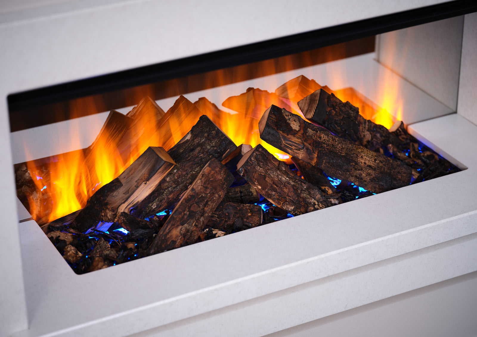 British Fires Holbury Suite 870 - White