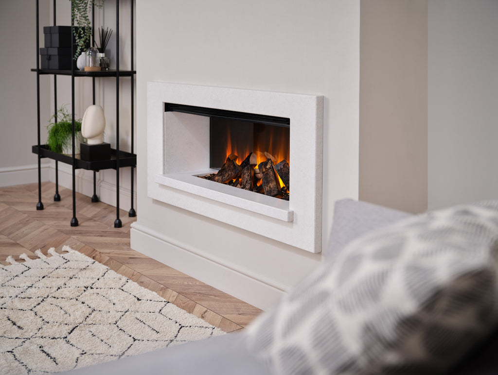 British Fires Holbury Suite 870 - White