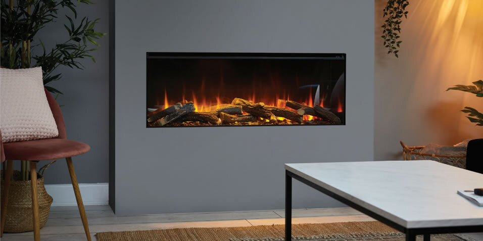 British Fires New Forest 1200 Electric Fireplace