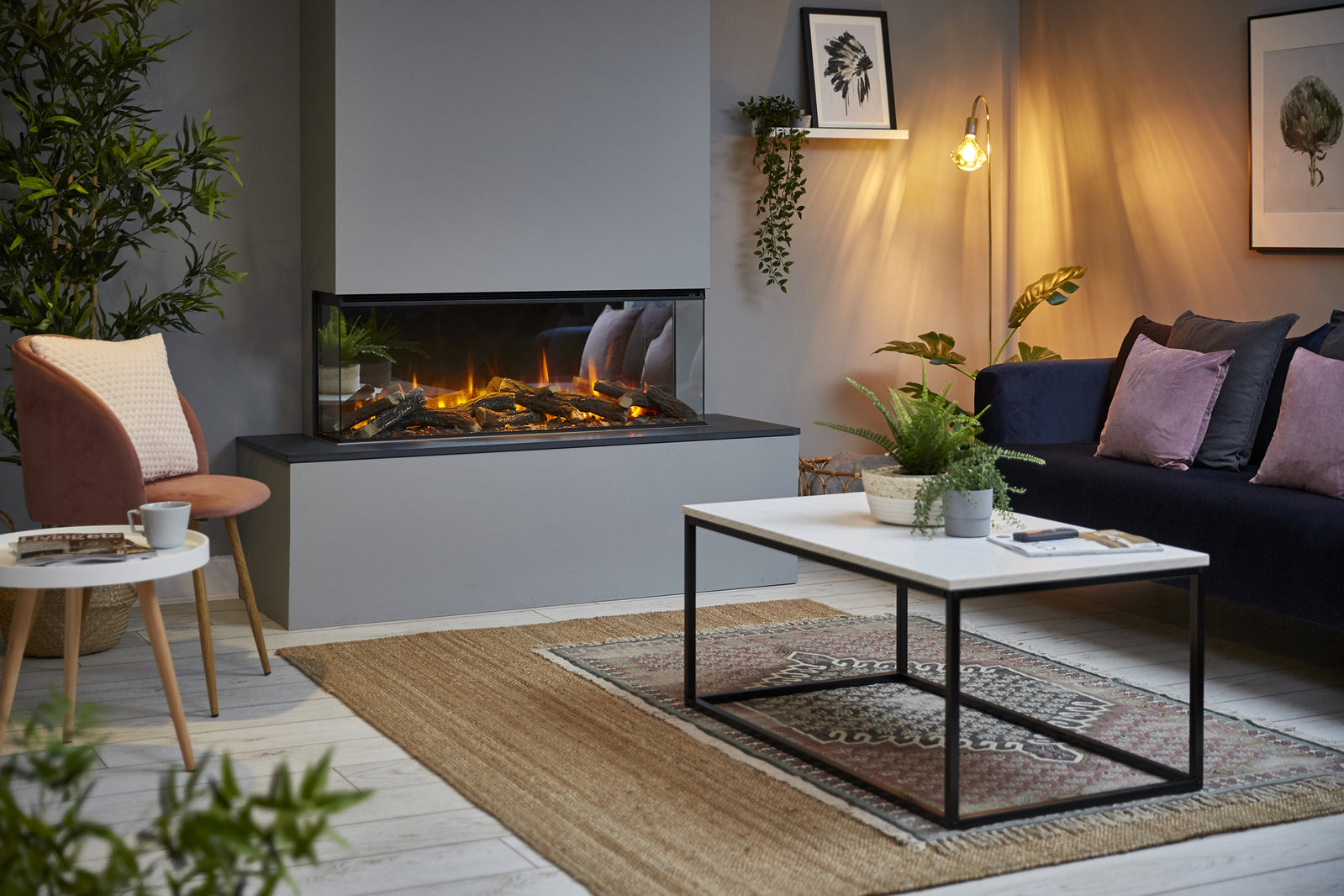 British Fires New Forest 1200 Electric Fireplace