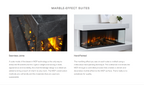British Fires New Forest 1200 Winchester Suite - White