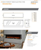 British Fires New Forest 1900 Electric Fireplace