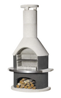 Buschbeck Rondo Outdoor Fireplace Grey