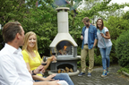 Buschbeck Rondo Outdoor Fireplace Grey