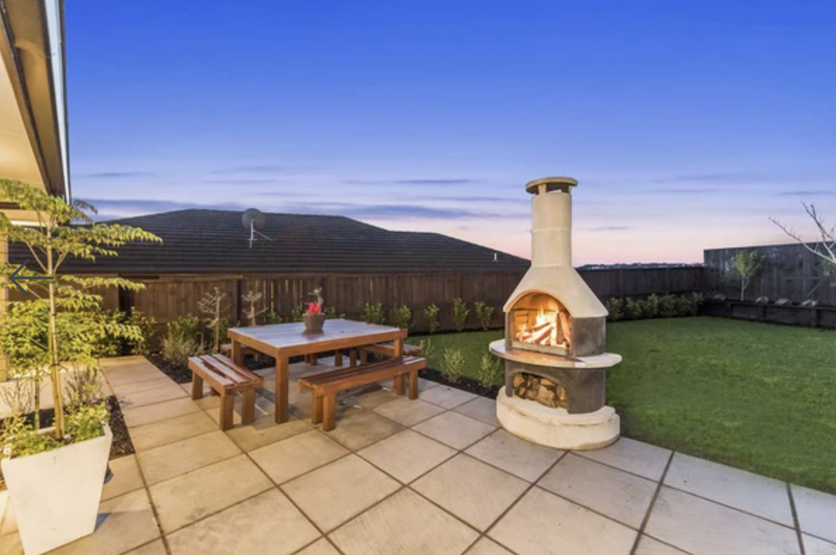 Buschbeck Rondo Outdoor Fireplace Grey