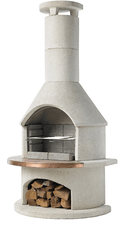 Buschbeck Rondo Outdoor Fireplace White