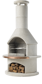 Buschbeck Rondo Outdoor Fireplace White